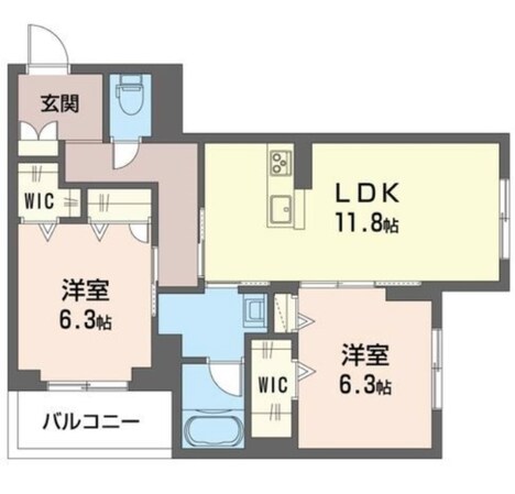 染の物件間取画像